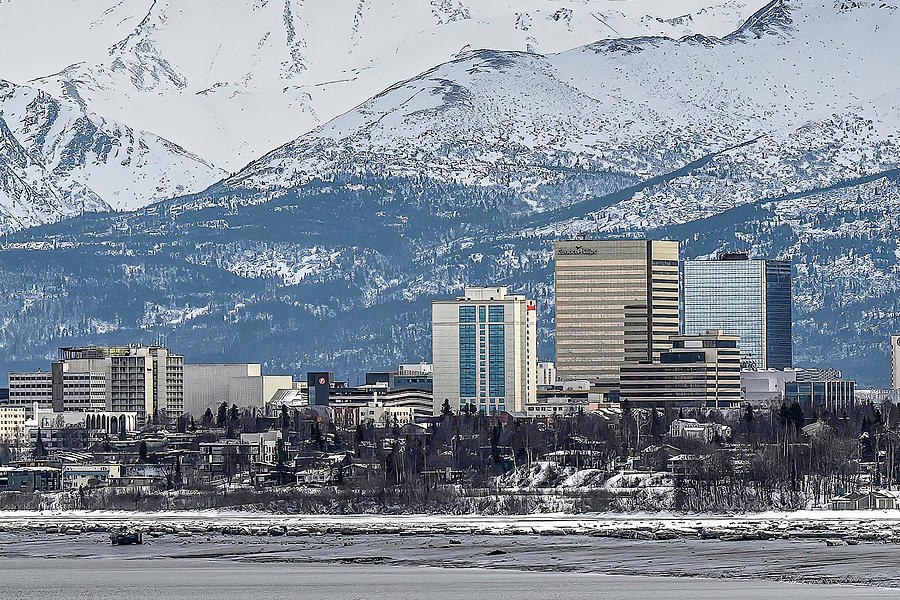 Anchorage Skyline - March Photograph by Will Wagner