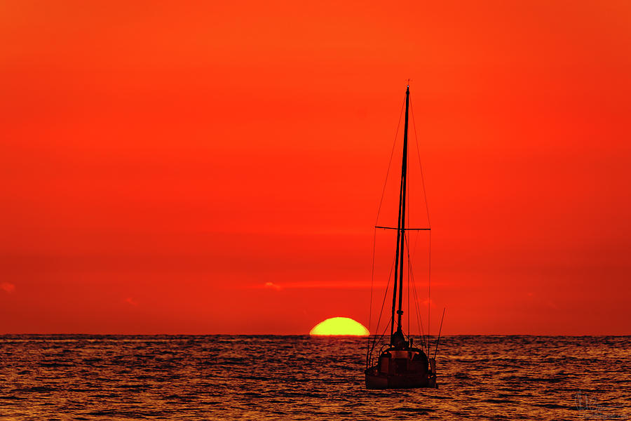 Anchored for Sunset Photograph by John Bauer