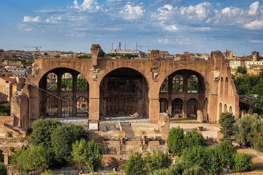 Ancient Basilica of Maxentius and Constantine Photograph by Artur ...