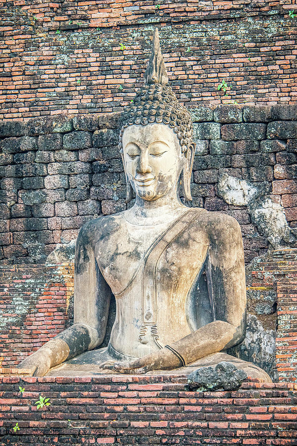 Buddhist Statue Photograph - Ancient Buddha by Marla Brown