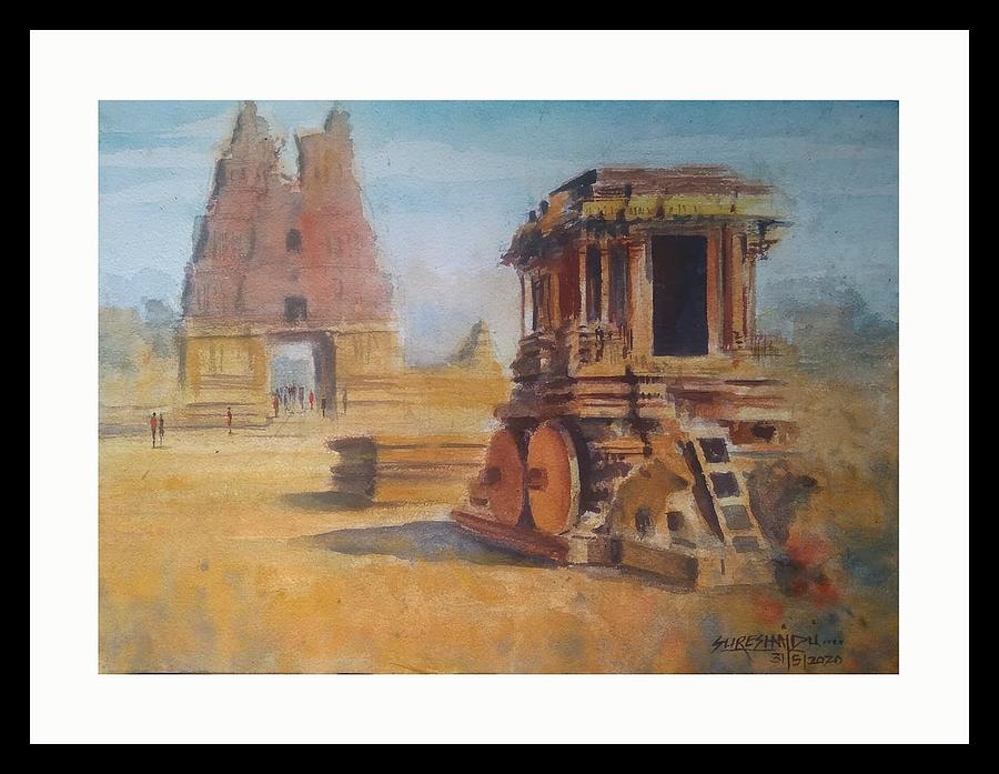 Ancient Chariot Painting by Suresh Naidu | Fine Art America