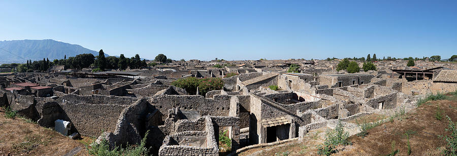 Ancient City of Pompeii Panorama Photograph by Artur Bogacki