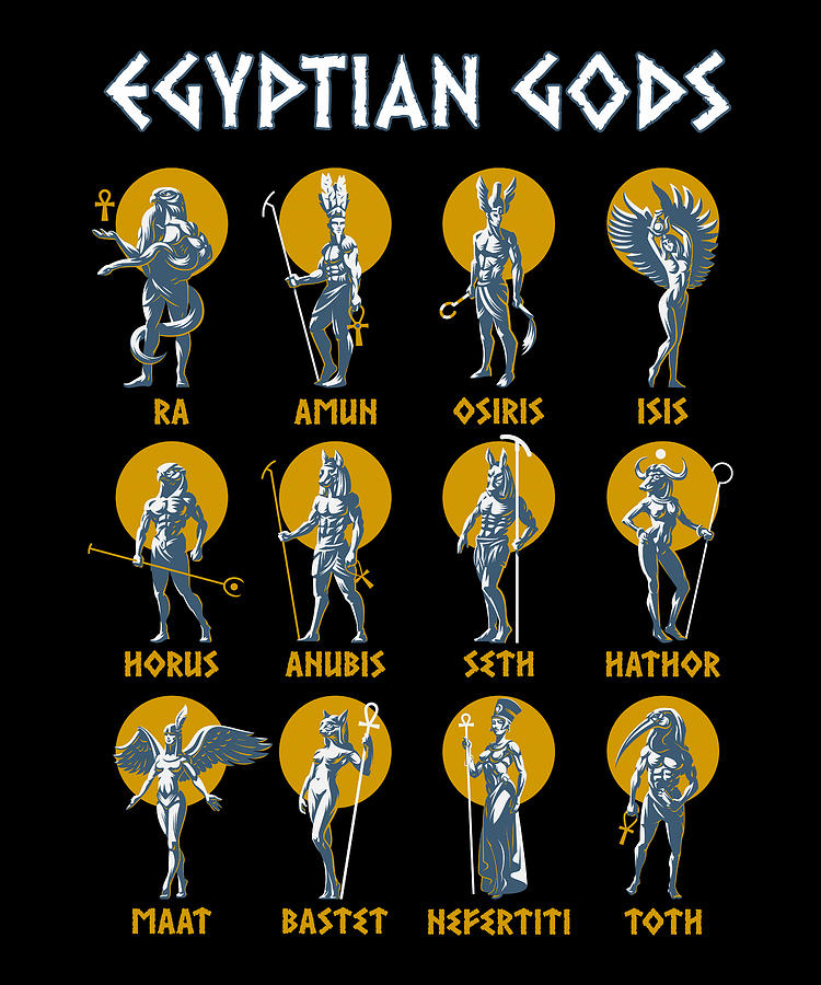 Ancient Egypt Greek Gods Egyptian Mythology Digital Art by ...