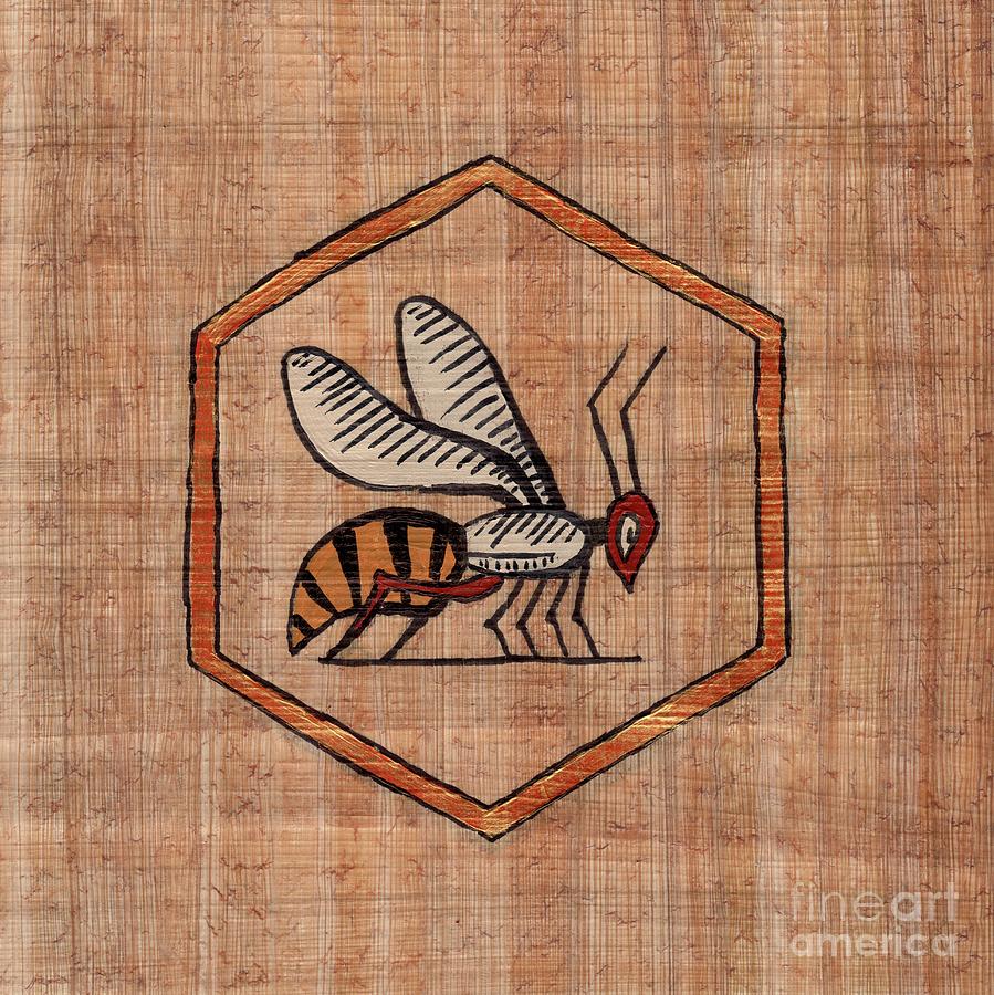 Ancient Egyptian Bity Honeybee Painting by Pet Serrano