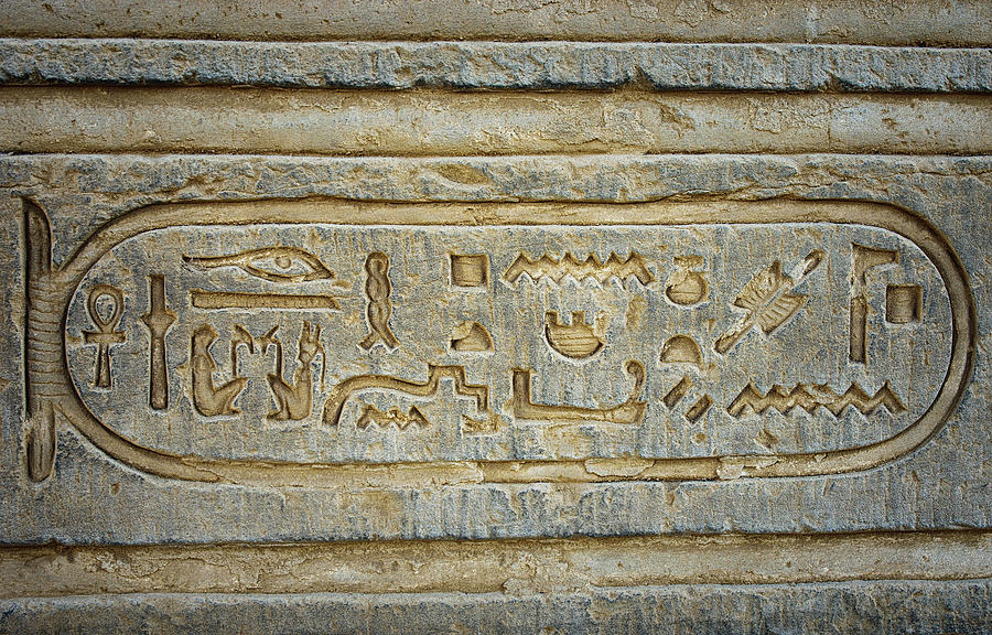 Ancient Egyptian cartouche Photograph by Sherri Damlo, Damlo Shots, Damlo Does, LLC