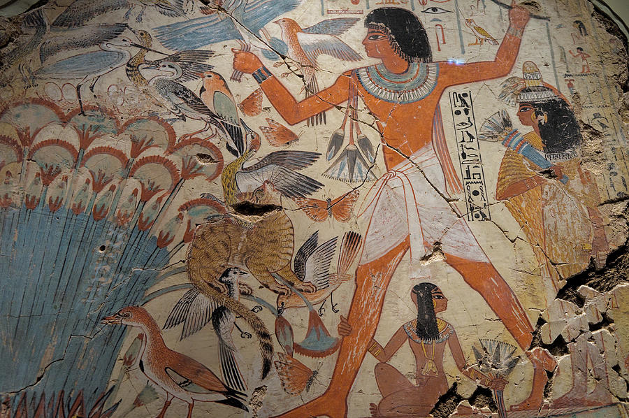Ancient Egyptian Wall Painting Photograph by Angelo DeVal