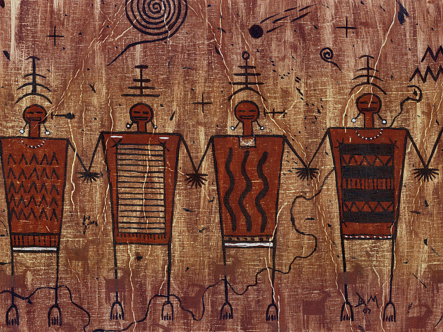 Ancient Friends of The Four Corners Painting by Doug Miller