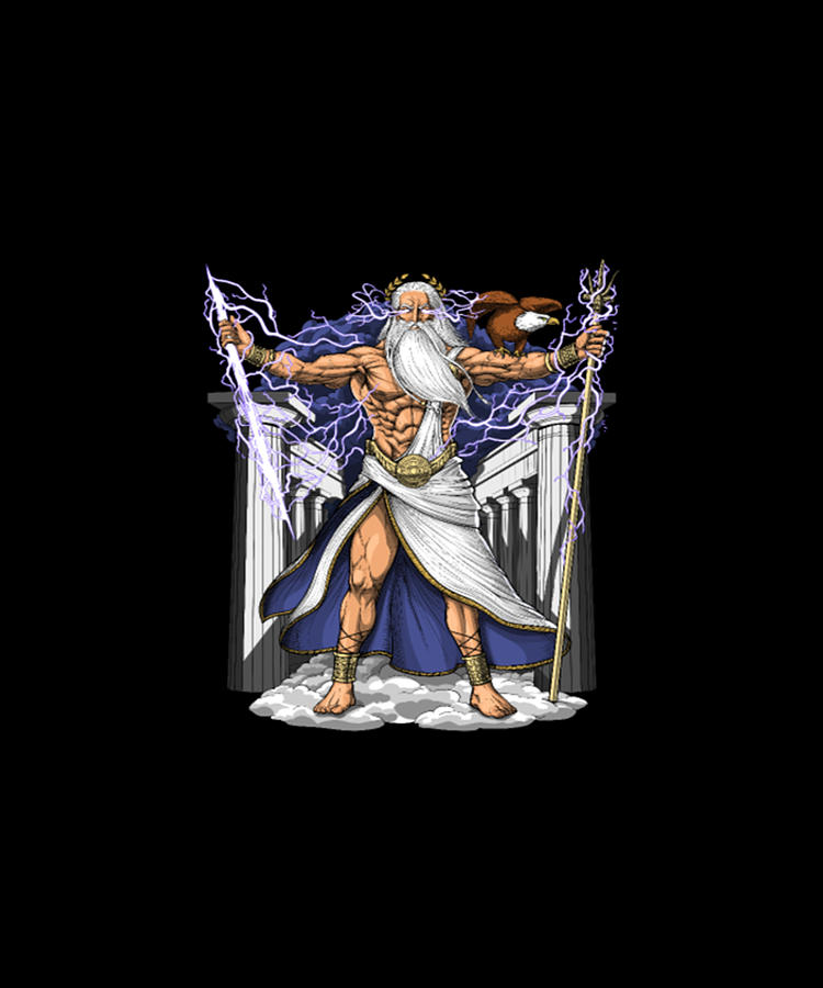 Ancient Greek Mythology God Zeus Digital Art by Tinh Tran Le Thanh | Pixels