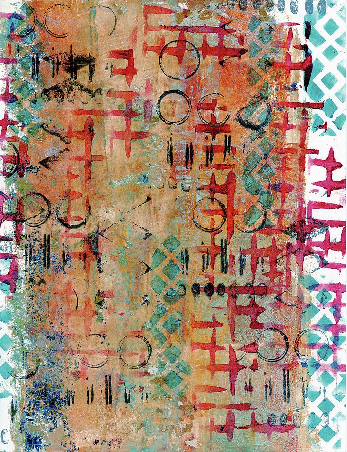 Ancient Language 10 Painting by Rachel Bellamy - Fine Art America