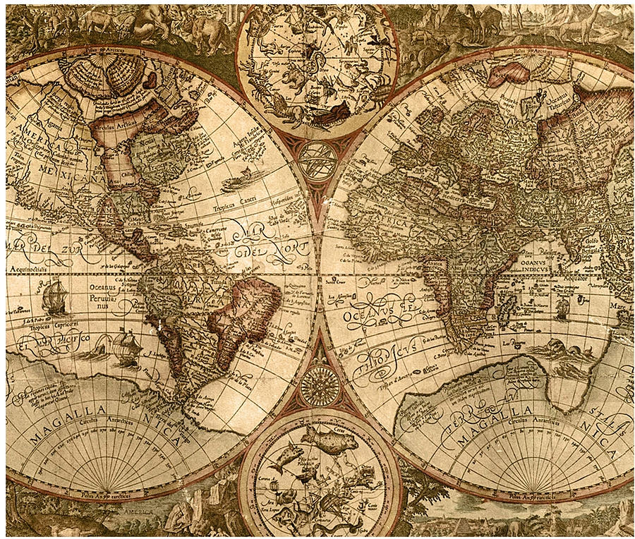 Ancient Map Tapestry Tapestry - Textile by Oliver Morgan | Fine Art America