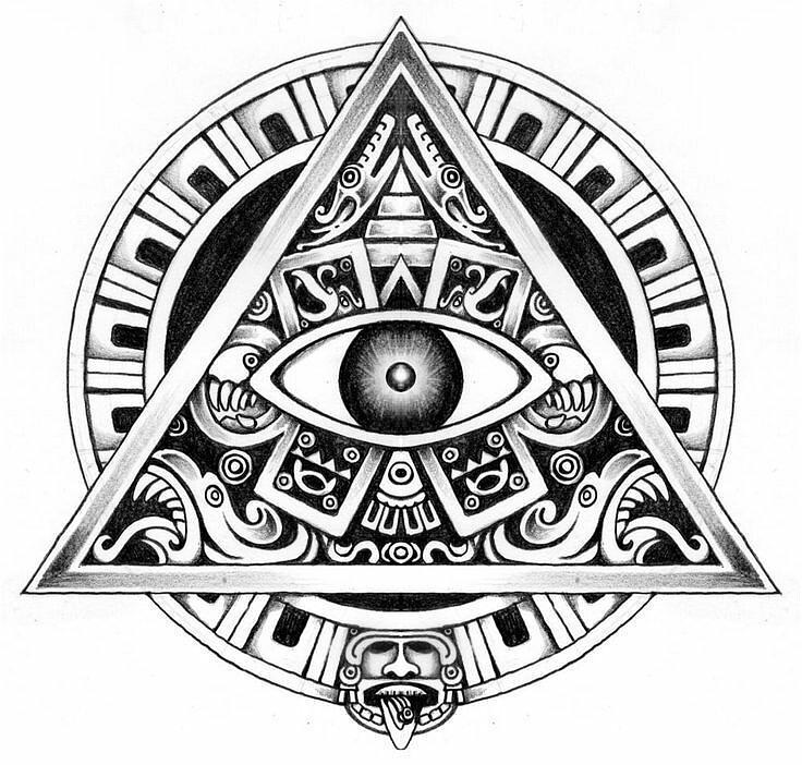 Hand Drawn Vector Illustration All Seeing Eye Pyramid Symbol Stock  Illustration - Download Image Now - iStock