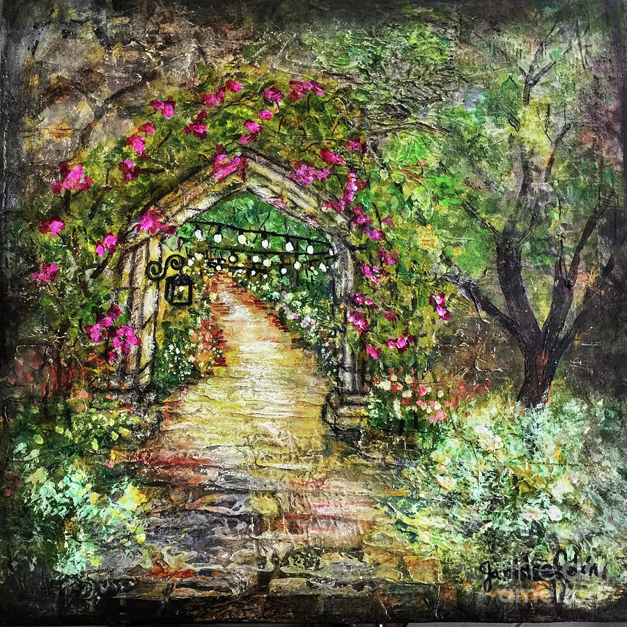 Ancient Path Mixed Media by Janis Lee Colon