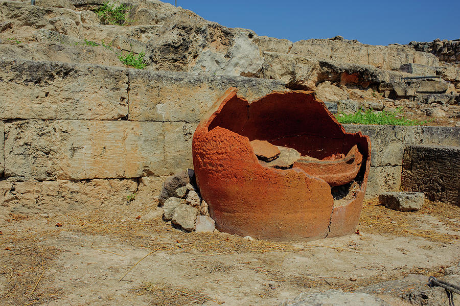 Ancient Pot in Kolona Ruins in Greece by Cassi Moghan Ancient Pot in Kolona Ruins in Greece by Cassi Moghan