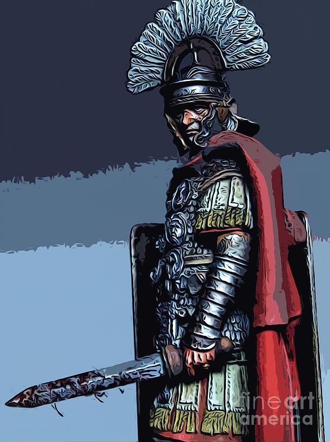 Ancient Roman Centurion Painting by Moore Bruce - Fine Art America