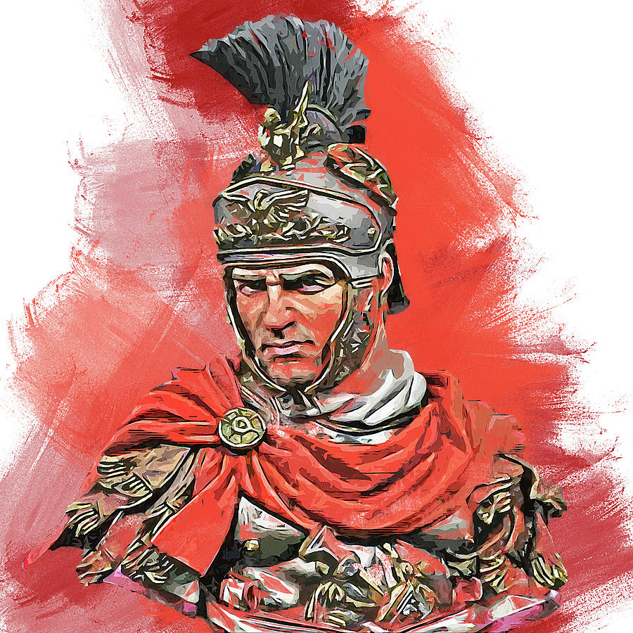Ancient Roman General - 01 Painting by AM FineArtPrints