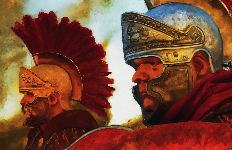 Ancient Roman General - 02 Painting by AM FineArtPrints