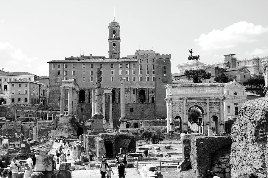 Ancient Roman ruins in Rome city Photograph by Habib Ayat
