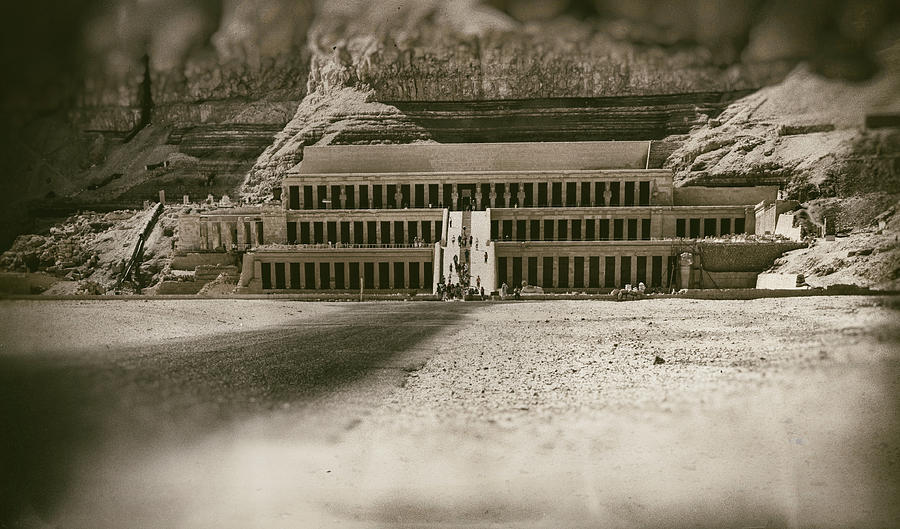 Ancient Ruins Of Queen Hatshepsut Temple Mixed Media