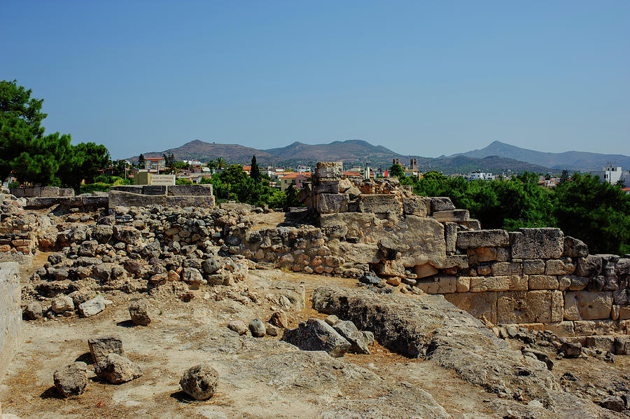 Ancient Settlement Of Kolona On Aegina Island by Cassi Moghan Ancient Settlement Of Kolona On Aegina Island by Cassi Moghan