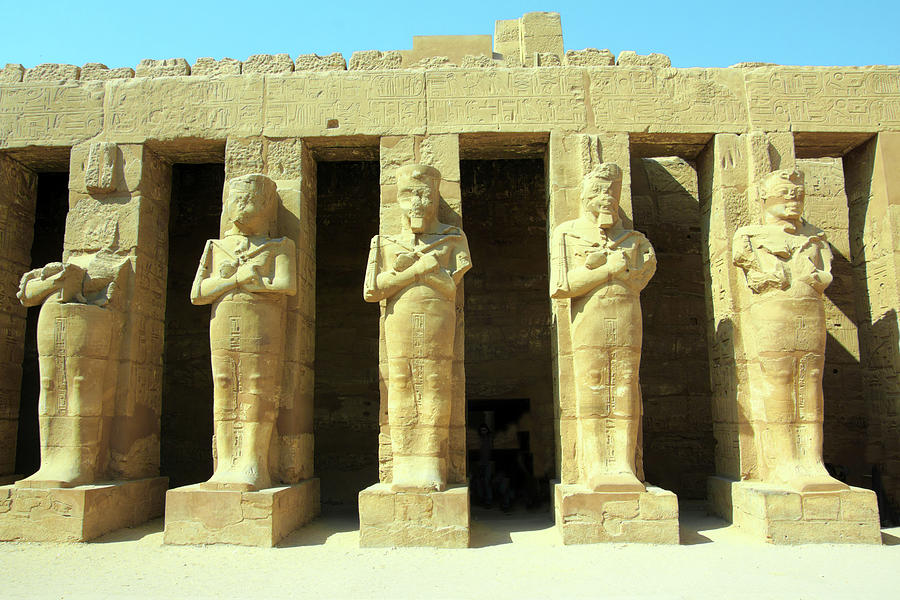 ancient statues in Luxor karnak temple Photograph by Mikhail Kokhanchikov