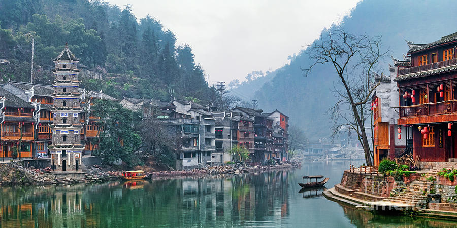 Ancient Town and Beautiful River Photograph by PuiYuen Ng | Fine Art ...