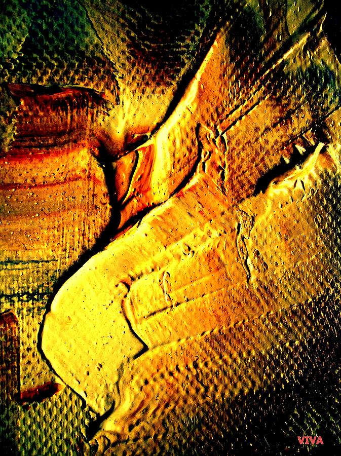Ancient Treasure - Gold of the Pharaohs Painting by VIVA Anderson