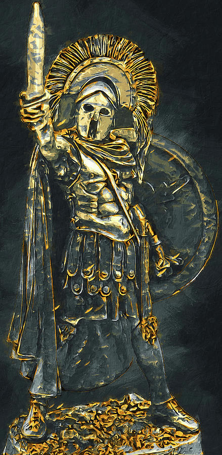 Ancient Warriors, Spartiates - 11 Painting by AM FineArtPrints