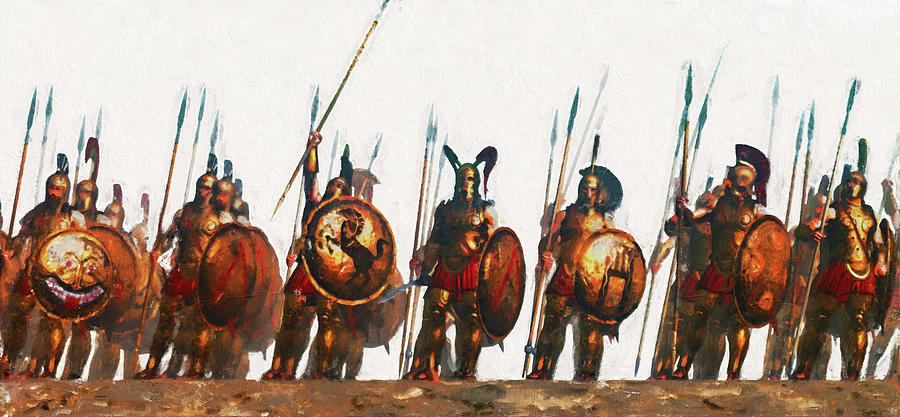 Ancient Warriors, Spartiates - 15 Painting by AM FineArtPrints