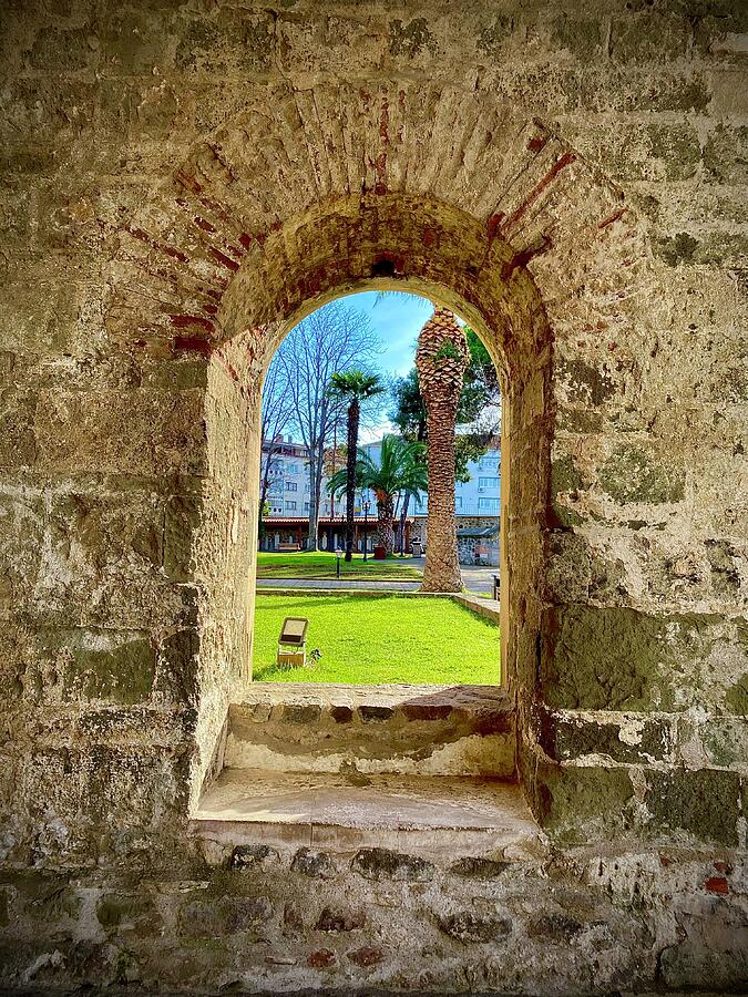 Turkey Photograph - Ancient window in Ayasofya Trabzon - Turkey by Anas Afash