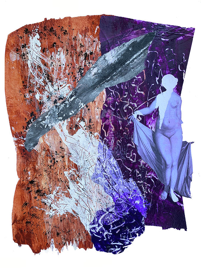 Ancient Woman Collage Mixed Media by Lorena Cassady