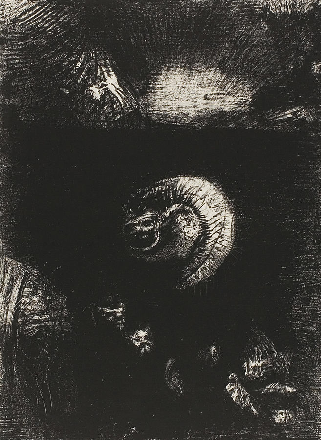 And All Manner of Frightful Creatures Arise Relief by Odilon Redon