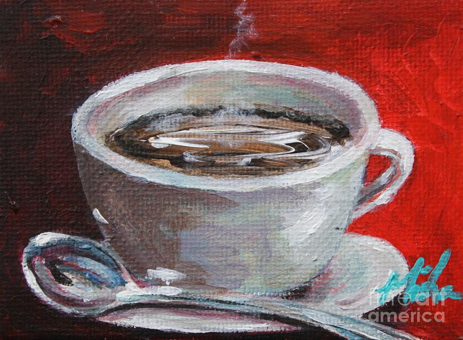 And Another Coffee Study With Spoon Painting by Misha Ambrosia - Fine ...