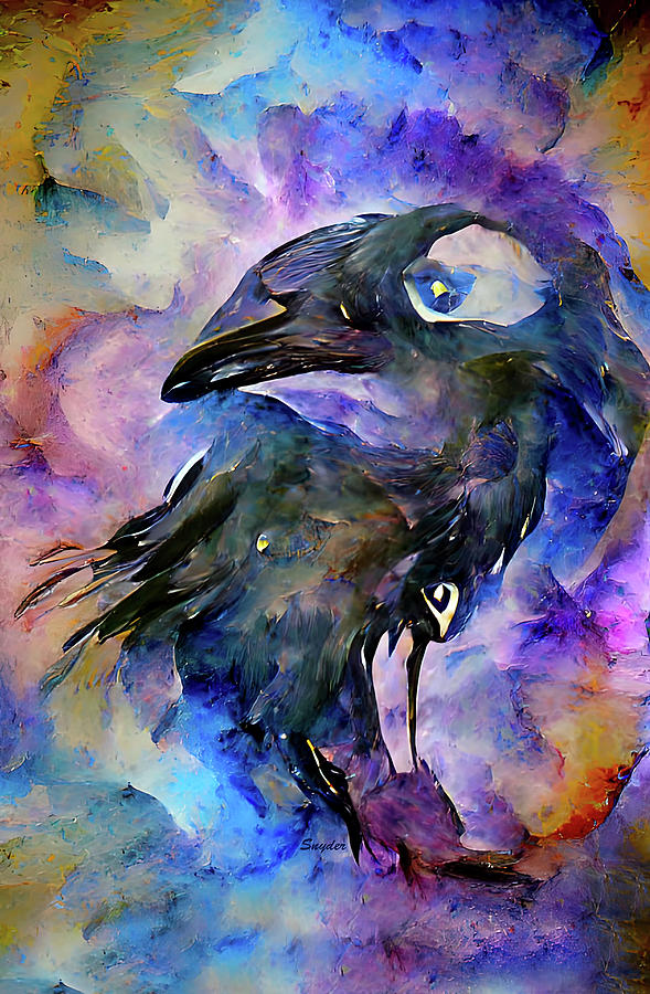 And the Raven Quote Nevermore Digital Art by Floyd Snyder