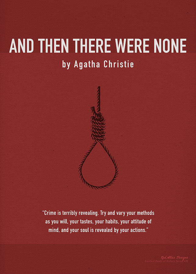 Book Photograph - And Then There Were None by Agatha Christie Greatest Books Ever Art Print Series 435 by Design Turnpike