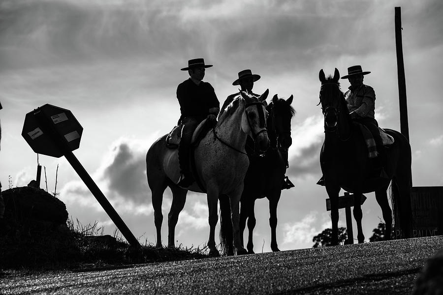Andalusian horsemen Photograph by Gary Browne
