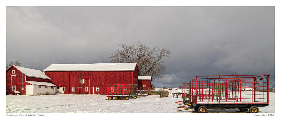 Andante For A Winter Barn The Signature Series Photograph by Angelo Marcialis