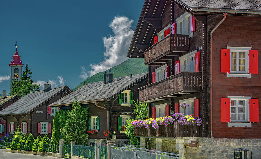 Andermatt, An Alpine Village Photograph by Marcy Wielfaert