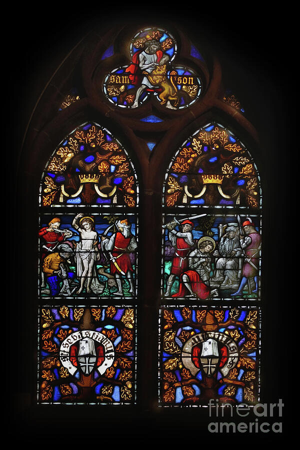Andernach Cathedral window 5 Photograph by Rudi Prott