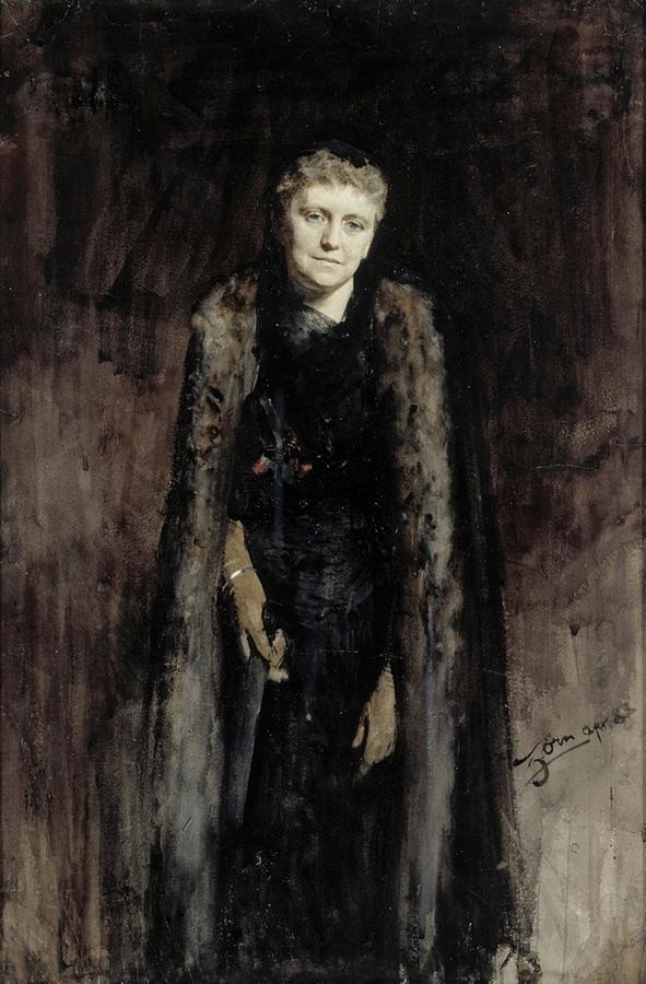 Anders Zorn - Mrs. Morewood Painting by Les Classics - Fine Art