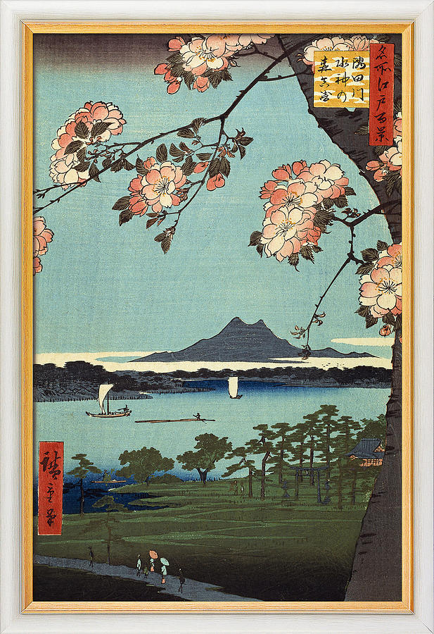 Ando Hiroshige, Suijin Grove And Masaki   Painting by Artistic Rifki