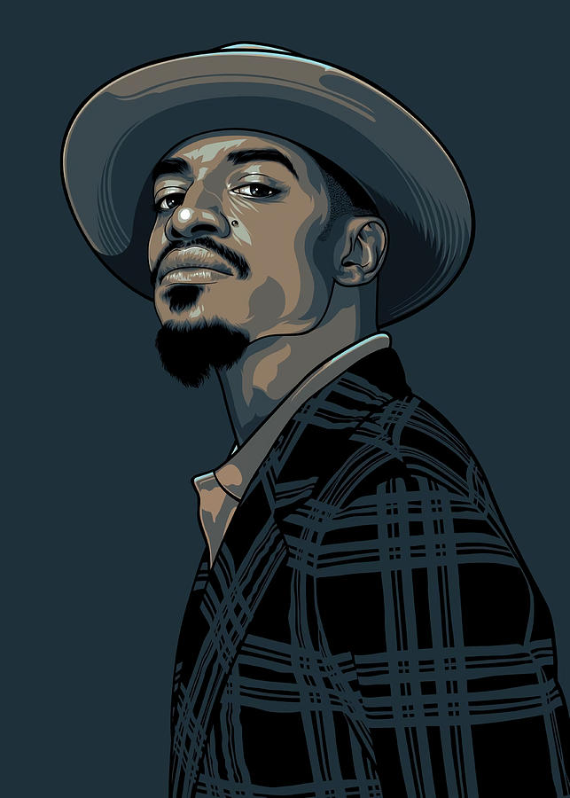 ANDRE 3000 Poster Painting by Keeley Matthews - Fine Art America