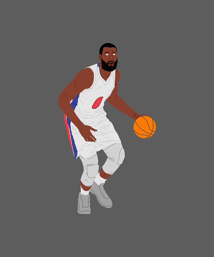 Andre Drummond Detroit Basketball Digital Art by Kha Dieu Vuong - Fine ...