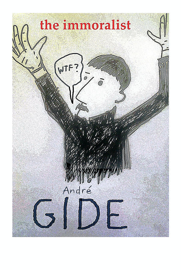 Andre Gide 1902 Novel Drawing