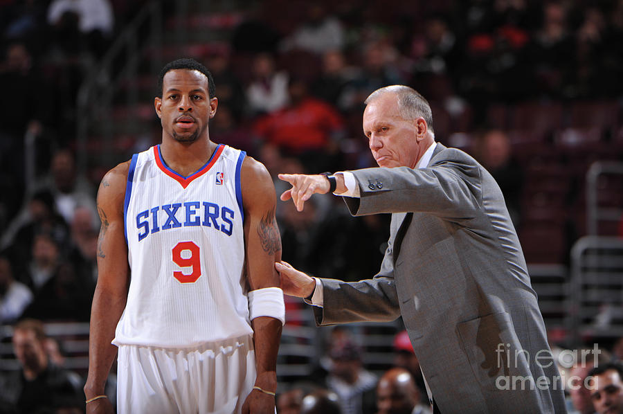 Andre Iguodala and Doug Collins Photograph by Jesse D. Garrabrant