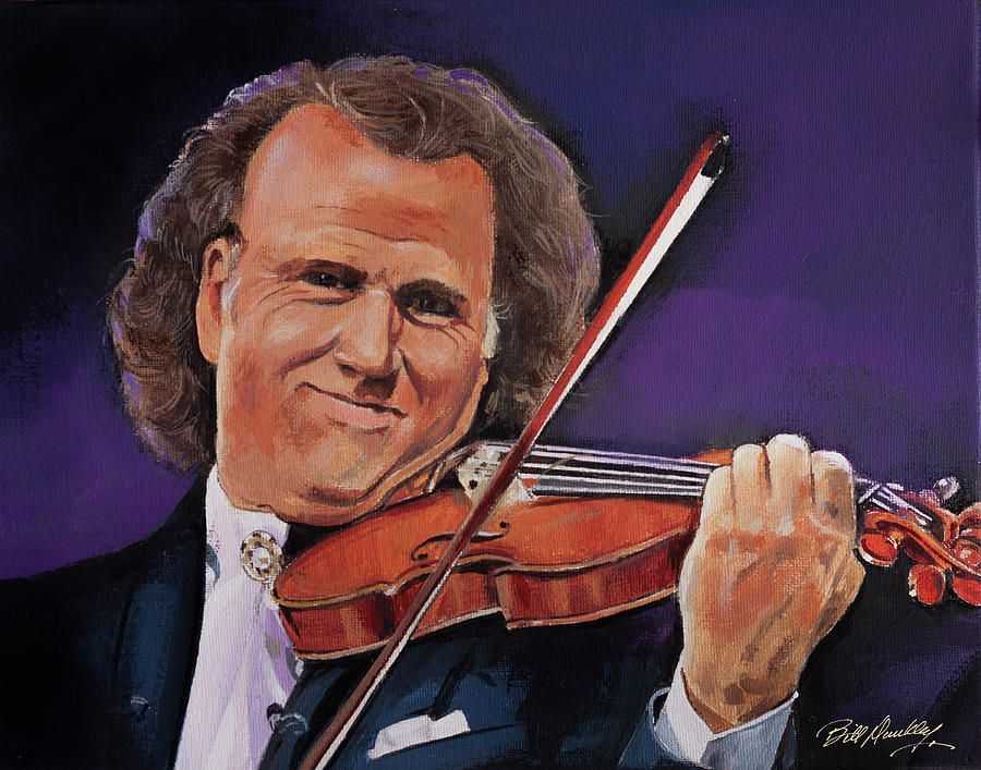 Andre Rieu Painting by Bill Dunkley