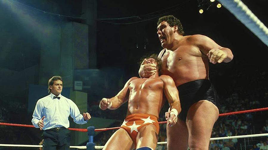 Andre The Giant Vs Macho Man Randy Savage Photograph by Michael Stout