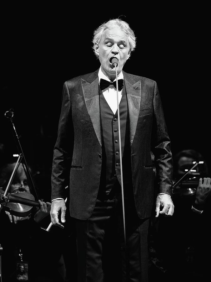 Andrea Bocelli in Concert Photograph by Ron Dubin