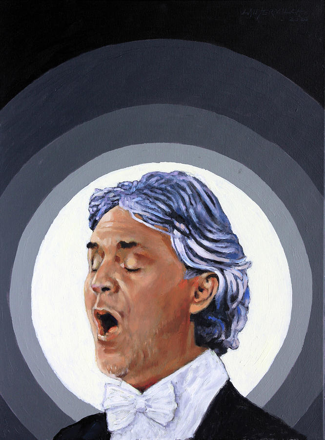 Andrea Bocelli Painting by John Lautermilch