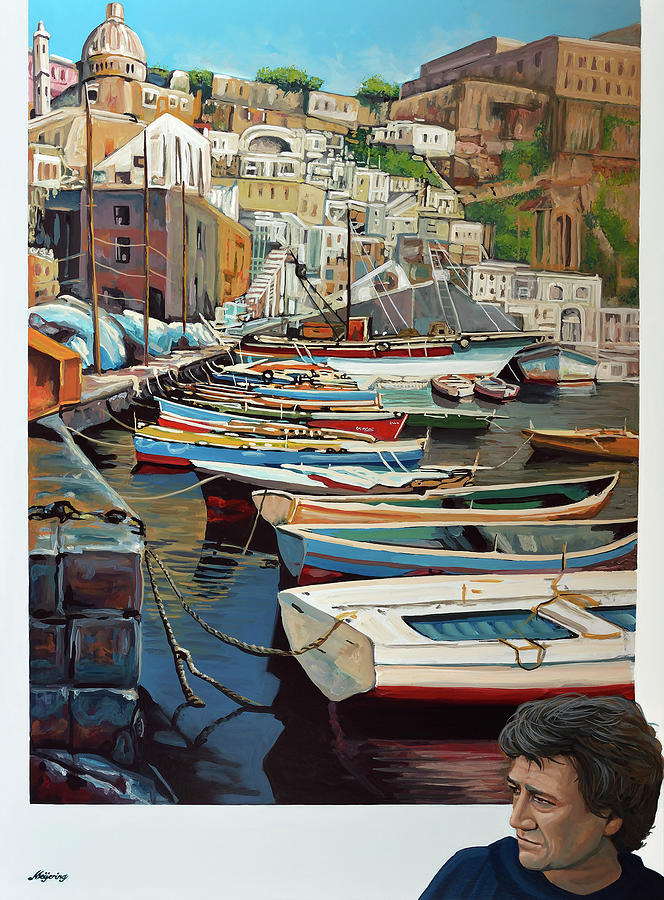Boat Painting - Andrea Patrisi Painting by Paul Meijering