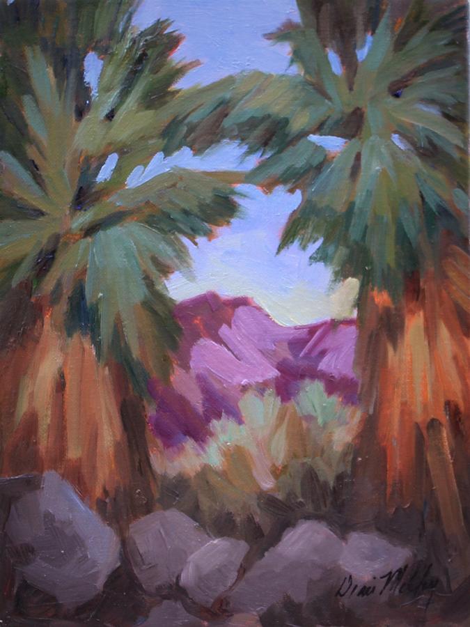 Andreas Canyon Painting by Diane McClary